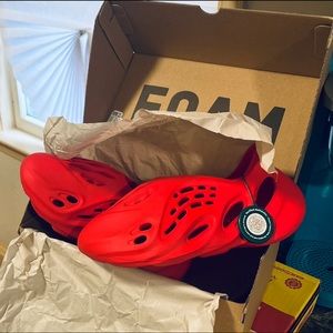 💯% Authentic, Adidas Yeezy - YEEZY Foam Runner "Vermillion" sneakers